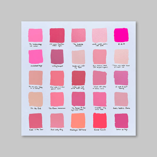 25 SHADES OF PINK